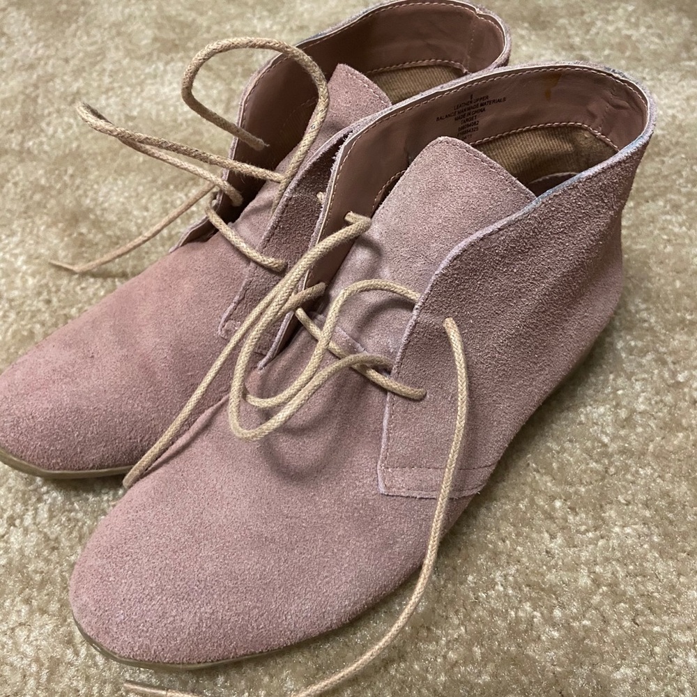 Mossimo Supply Co Pink Suede Boots